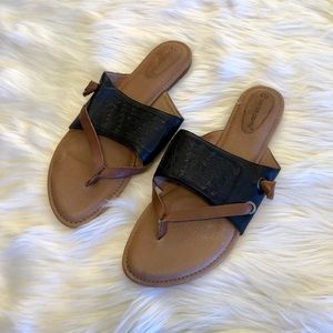 Black & Tan Corso Como Sandals
